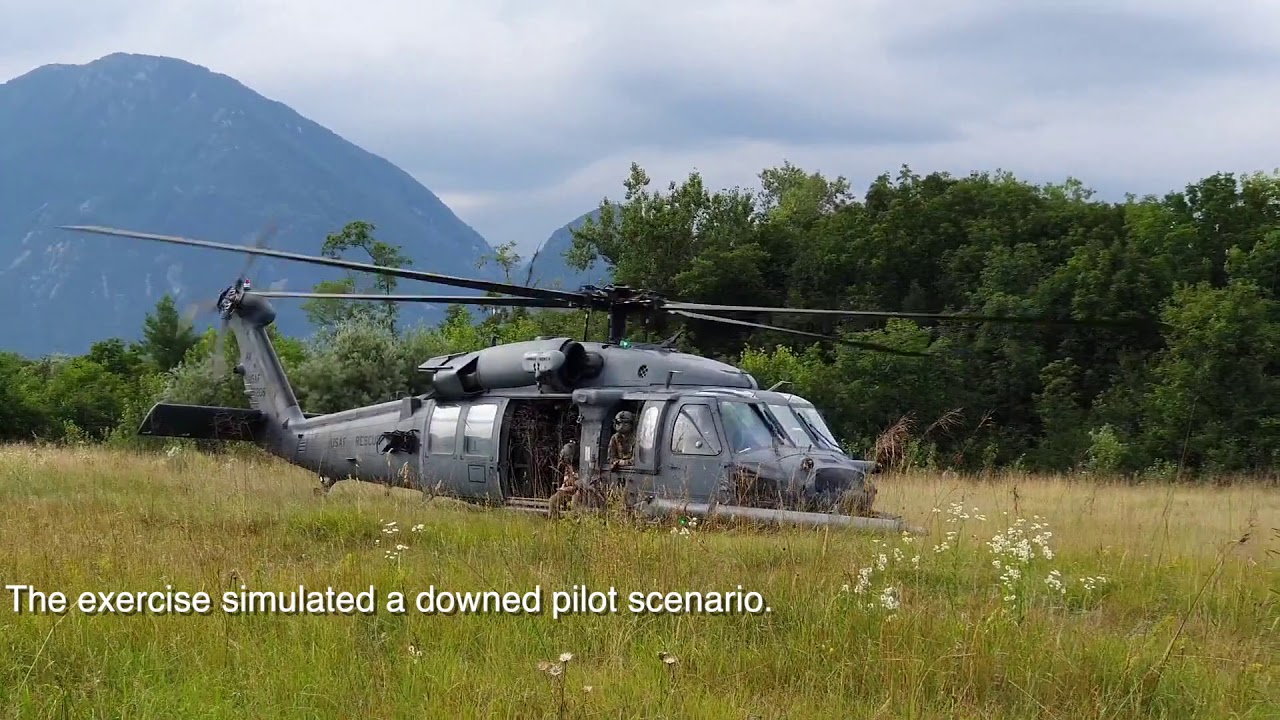Aviano Air Base Search and Rescue exercise