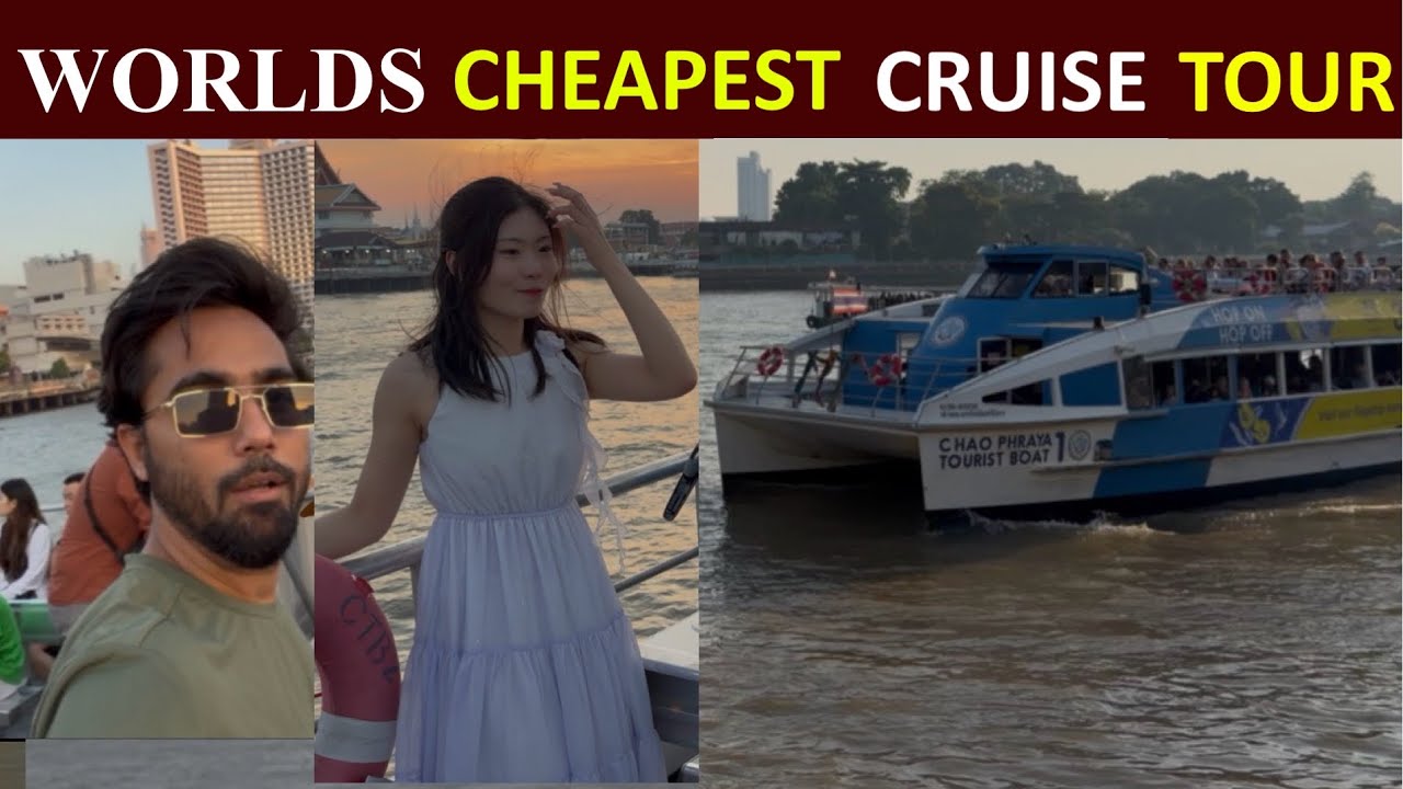 BANGKOK ONE DAY TOUR -Chao phraya River Cruise Trip 🇹🇭
