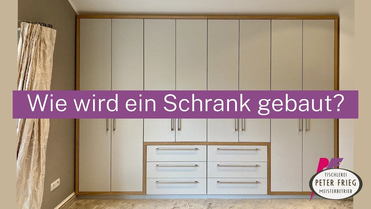 Wie wird ein Schrank gebaut? | Fertigungsvideo Tischlerei Peter Frieg