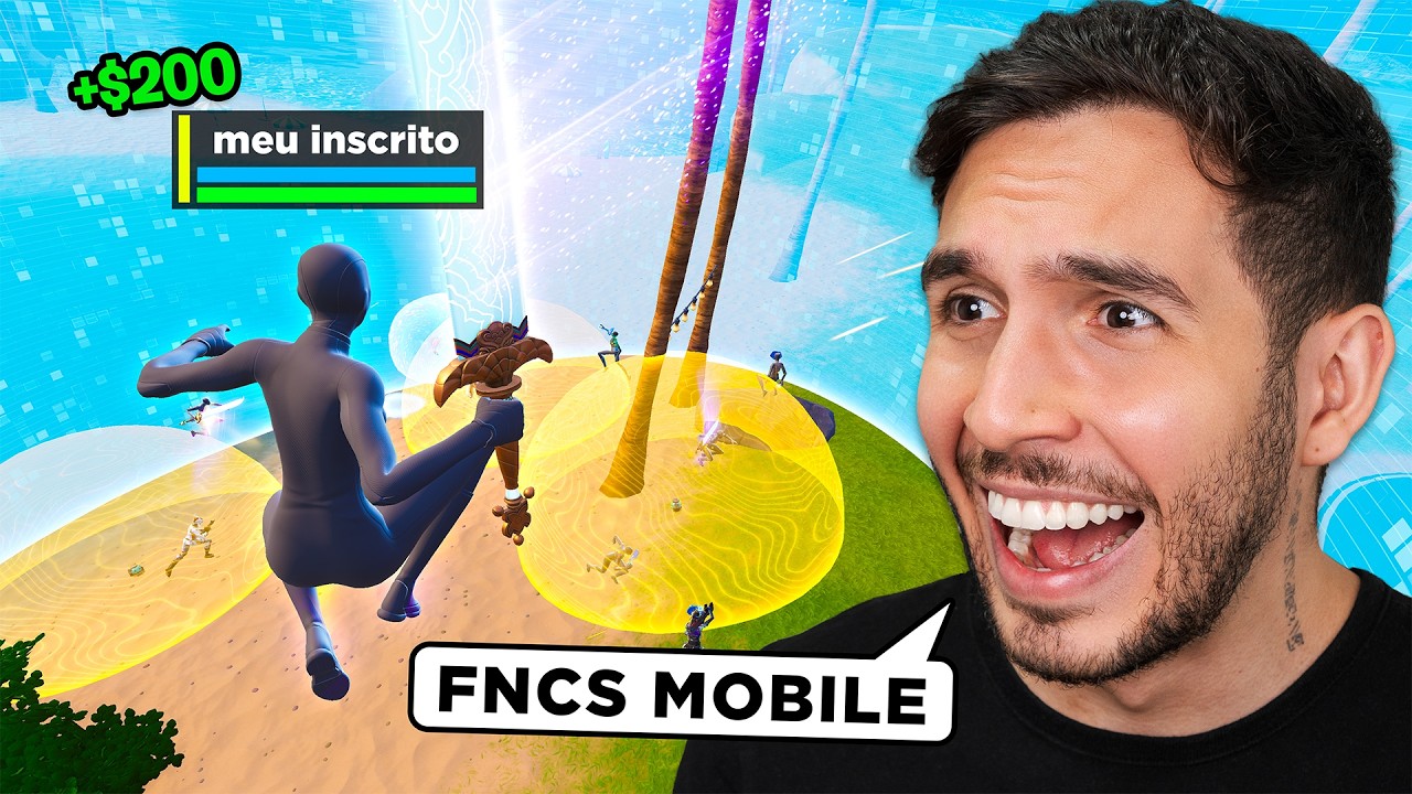Conversei c/ um inscrito q pegou $200 na FNCS MOBILE 🤑