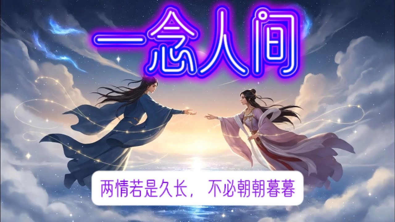 一念人间 - 两情若是久长,不必朝朝暮暮 (牛郎织女 – 天河之恋, AI 古风情歌)
