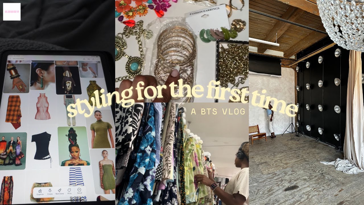 styling w azbby | first time on set, last minute shopping, studio BTS, and final look!