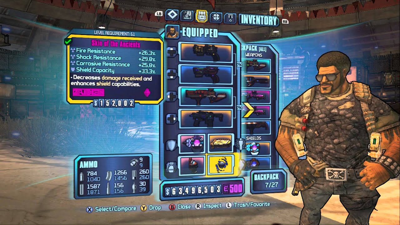 Borderlands 2 - Rampage/Brawn Lv 61 Gunzerker Build - Unstoppable Killing Machine