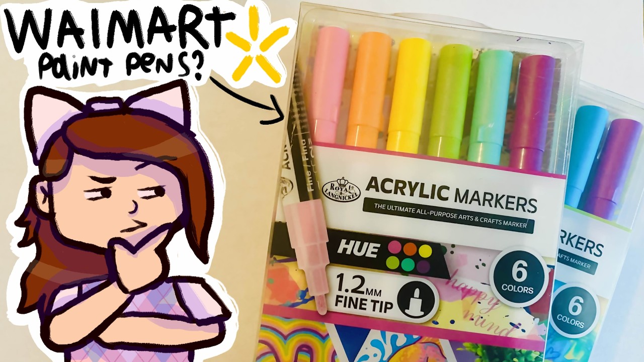 Trying cheap paint pens from Walmart!! are they any good?