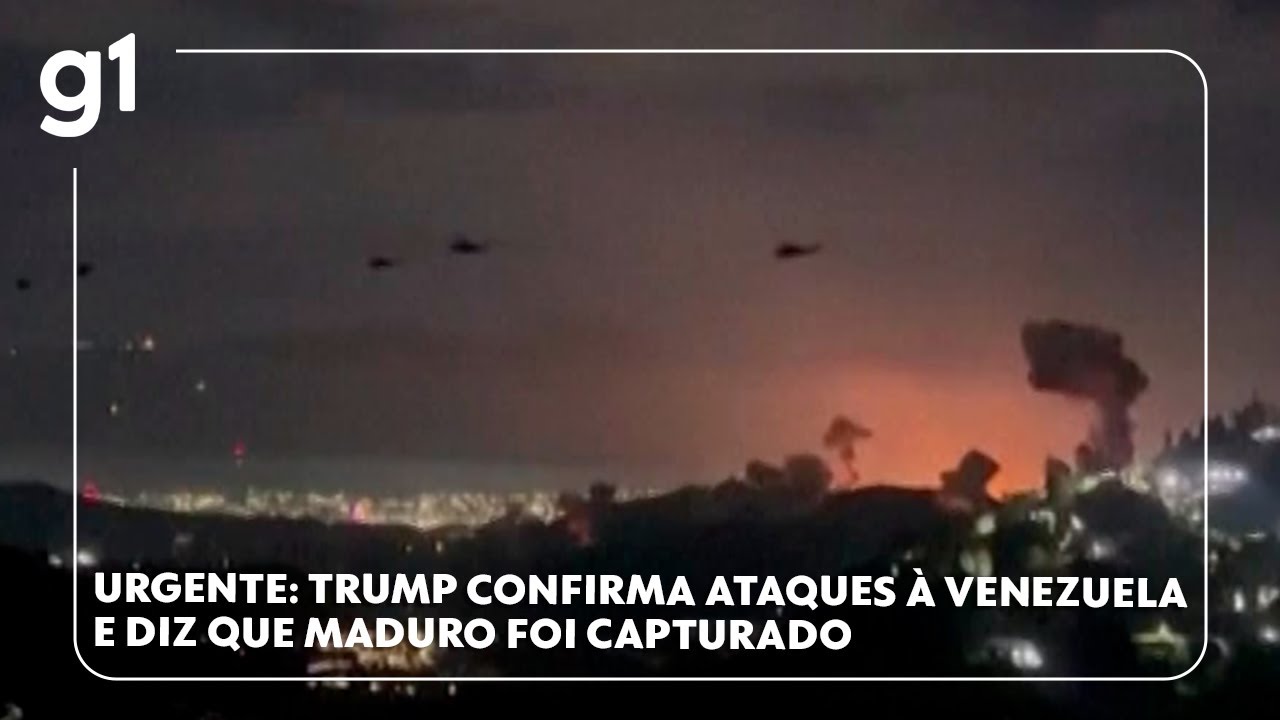 URGENTE: Trump confirma ataques à Venezuela e diz que Maduro foi capturado #g1