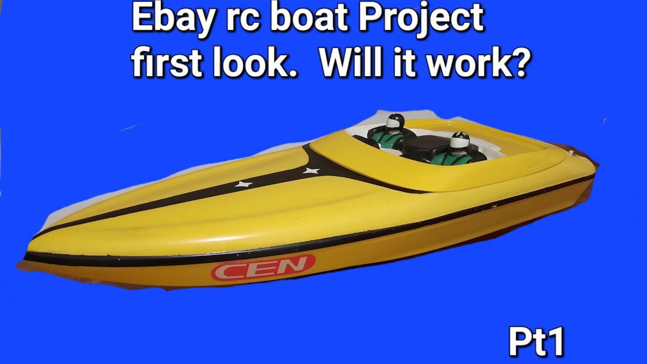 Ebay buy rc speed boat project pt1. First look. Cen racing baja boss 272