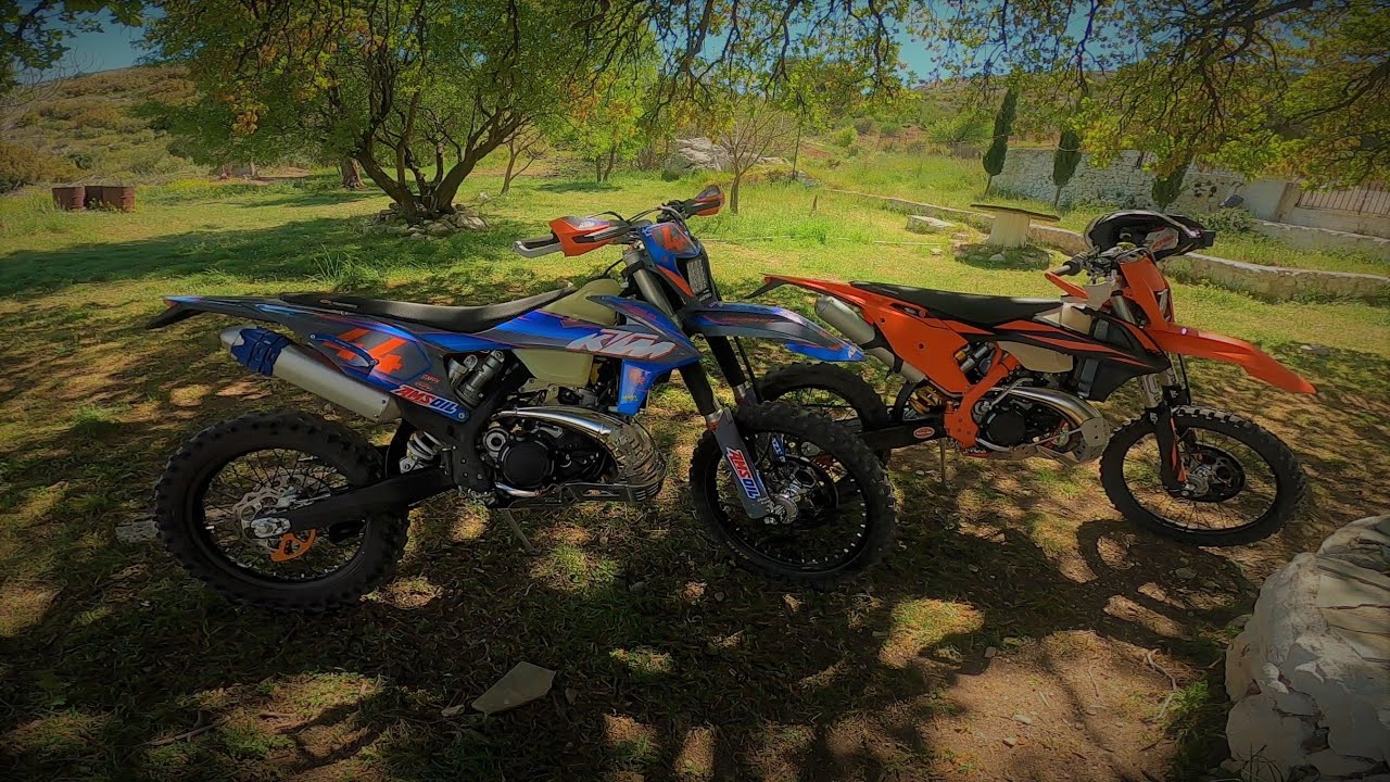 2 KTM tpi στα βράχια....