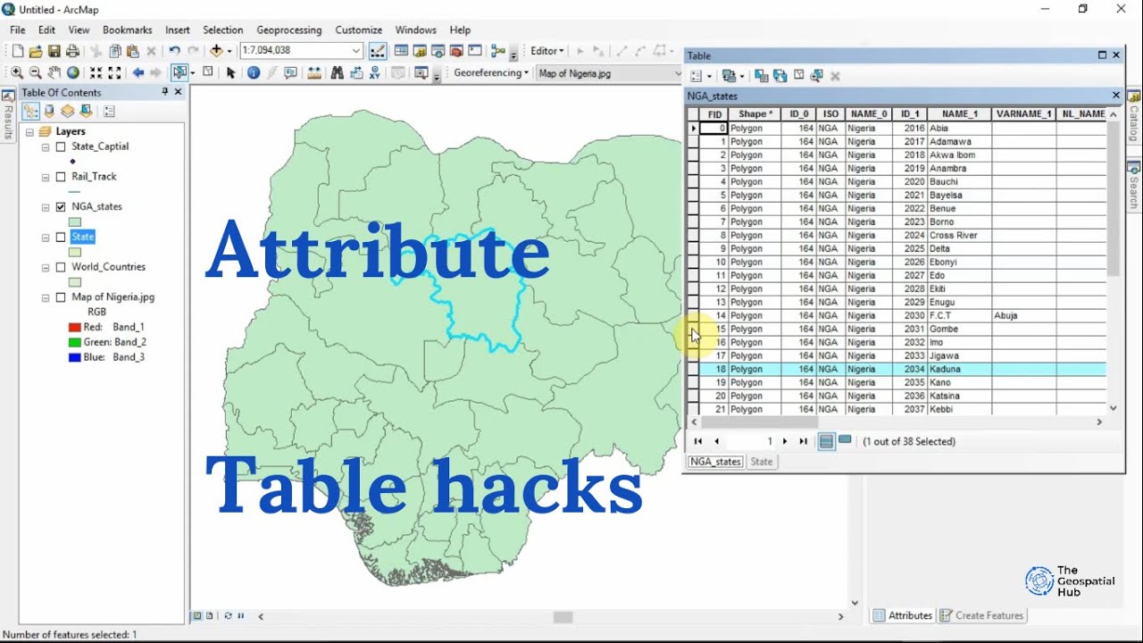 ArcGis Attribute Table