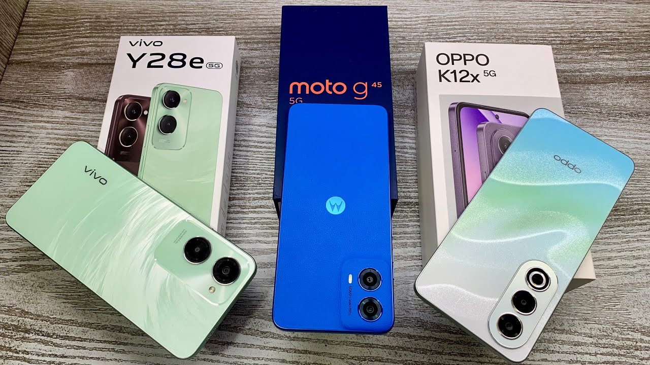 Moto G45 5g vs Oppo K12x 5g vs Vivo Y28e 5g - Flipkart Sale Discount 🔥| Gaming Processor 🎮| Best 📸