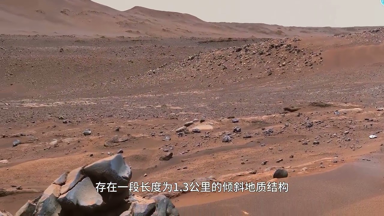 祝融号火星车在火星工作期间所拍摄的真实场景