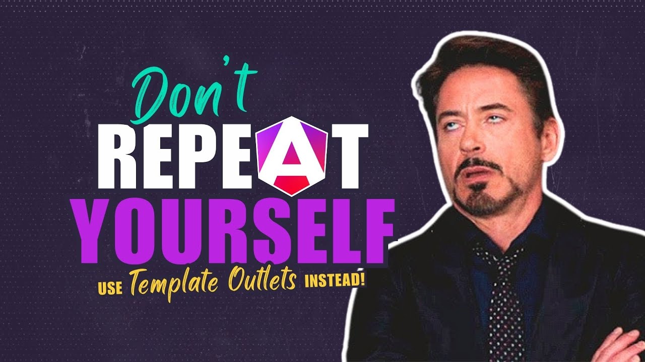 Stop adding repetitive code in components! Use ngTemplateOutlet instead