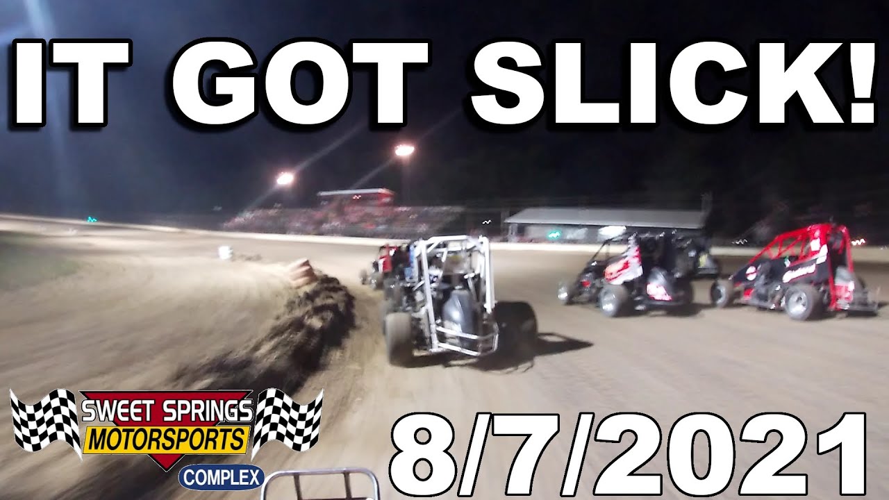 IT GOT SLICK! - 600cc Micro Sprint Car Racing at Sweet Springs Motorsports Complex