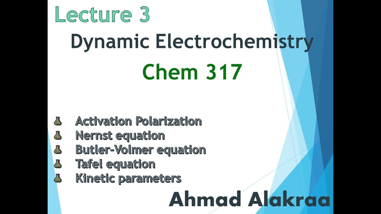 Lecture 3: Activation Overpotential