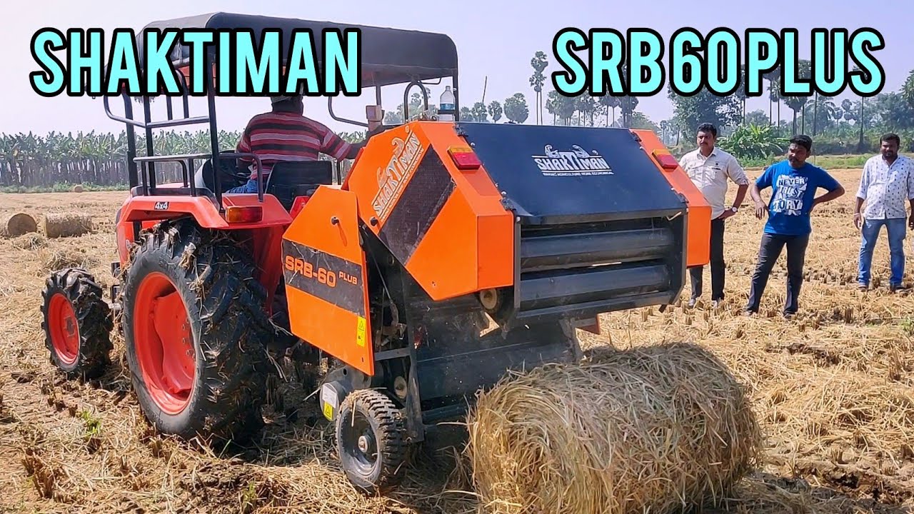 Shaktiman SRB 60 plus Baler review and performance | Kubota MU 4501 4wd Tractor | Part - 1