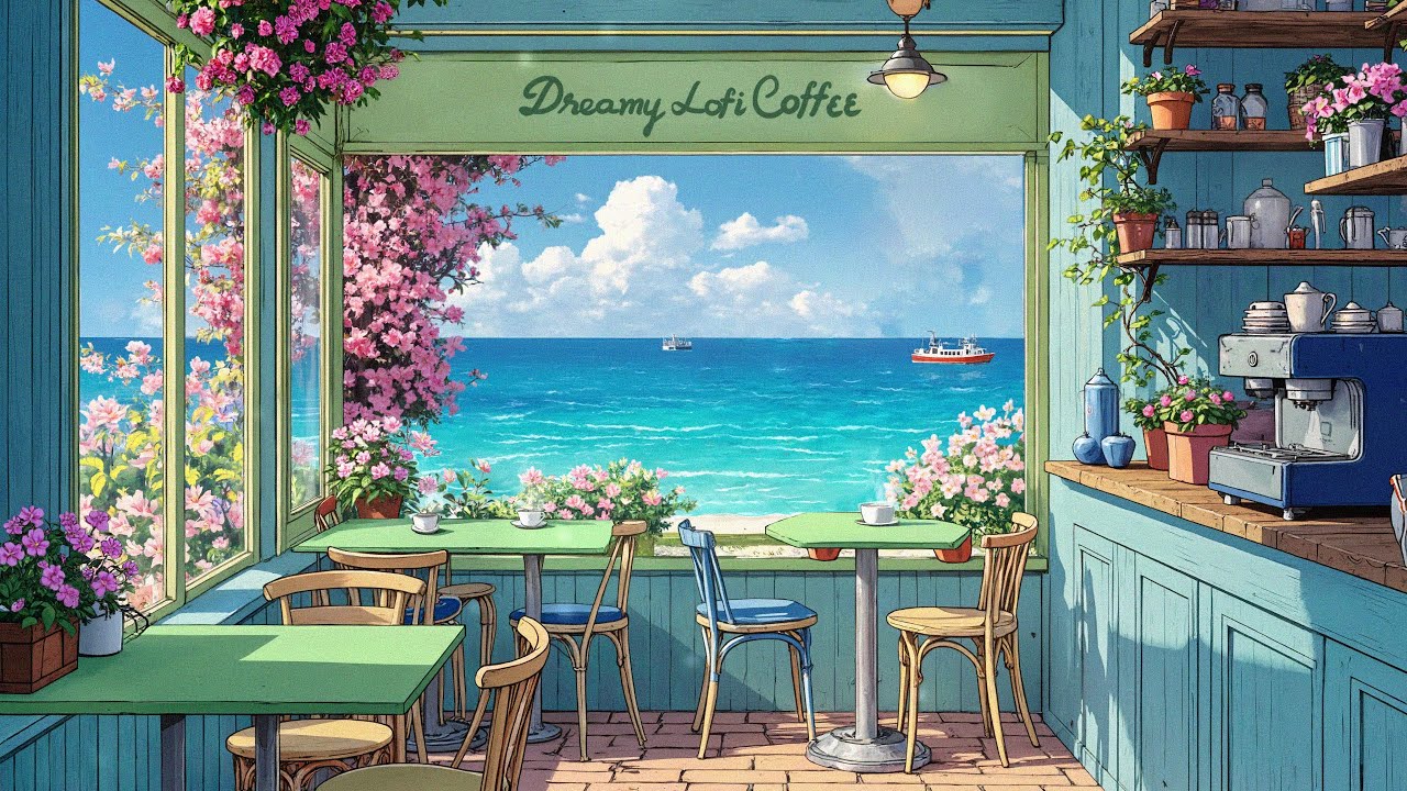 Sunlight, Waves, and the Scent of Coffee 🌊☕ Lofi Hip Hop Beats 🌷 Chill/ Relax [Lofi hip hop]