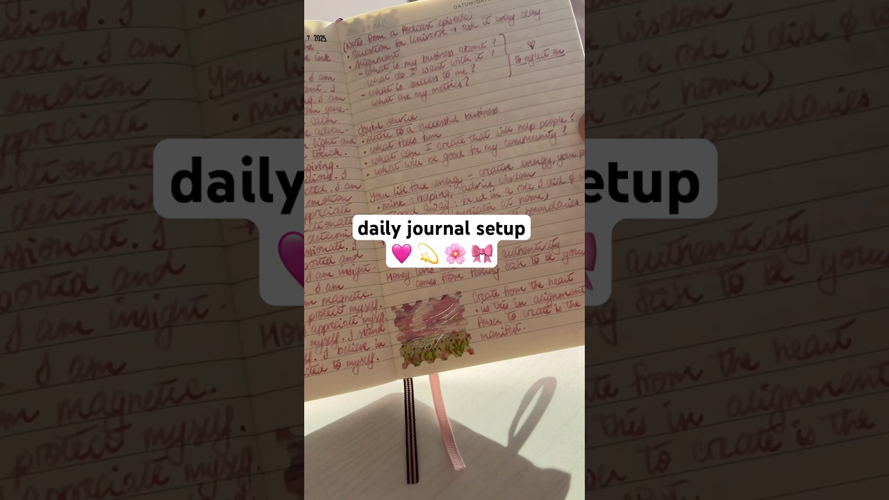 Daily journal setup #dailyjournal #dailyjournaling #journal ingideas al