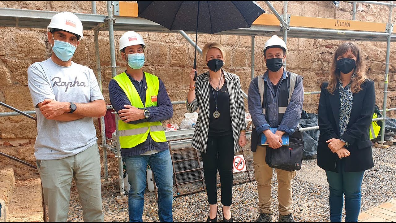 Obras de restauración del frente norte del CM Alcazaba de Almería