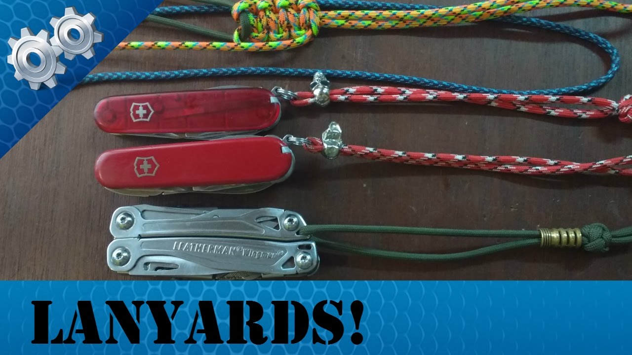 Como fazer Lanyards pra facas e canivetes (FIEL PRA FACAS)