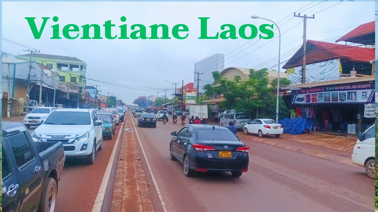 Vientiane Laos บ้านดอนหนูน เมืองไซทานี ไม่นานมานี้ยังเป็นทุ่งนา🇱🇦