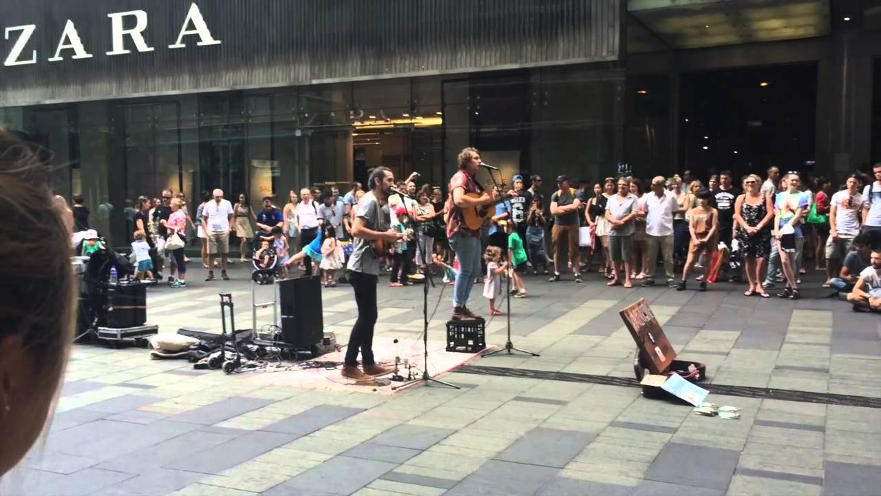 Winterbourne Busking in Pitt Street