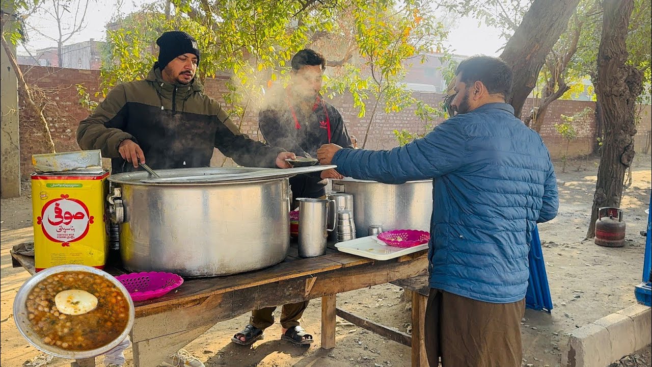 UNDER TREES SHADOW STREET FOOD BREAKFAST || PAKISTAN STREET FOOD VIDEO COLLABORATION || FOOD PK