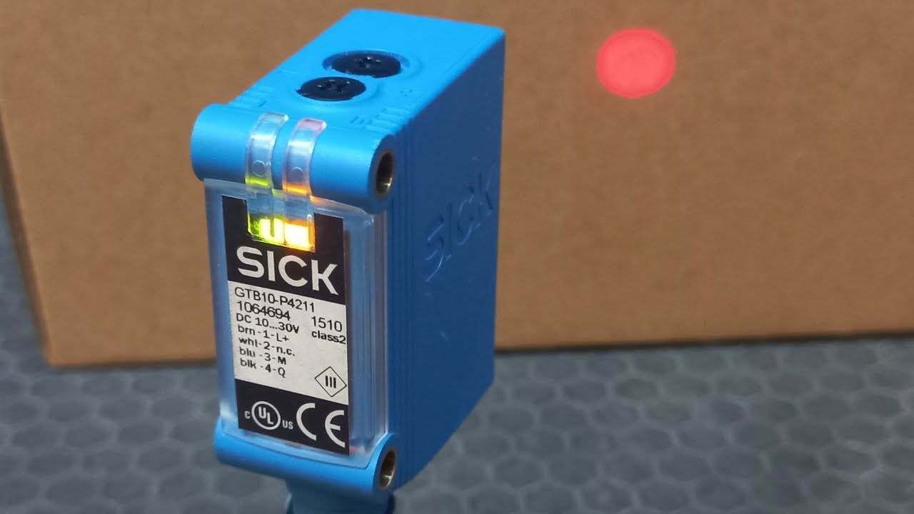 Lazer sensör SICK GTB10-P4211 bağlantısı ayarı - kontak çıkış bağlantısı ve ölçülmesi @SICKSensors
