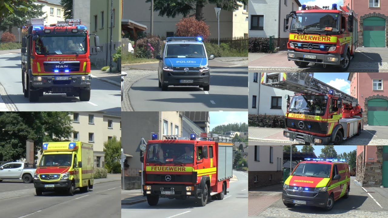 [BRAND VON SOLARANLAGE] Einsatzfahrten zum Brand in Lugau am 11.06.2023