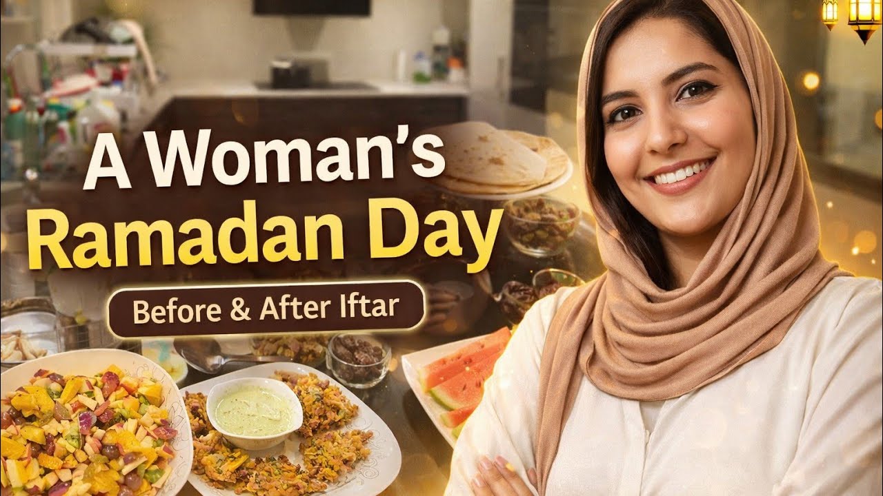 A Woman’s Ramadan Day | Before & After Iftar & Daily Routine🔥 #foryou #Ramdan # vlog #NajmaGlam 