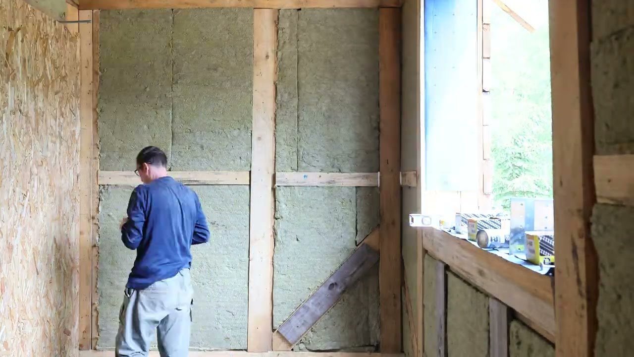 Ep22- Montat vata bazaltica si osb in interiorul barlogului mare.