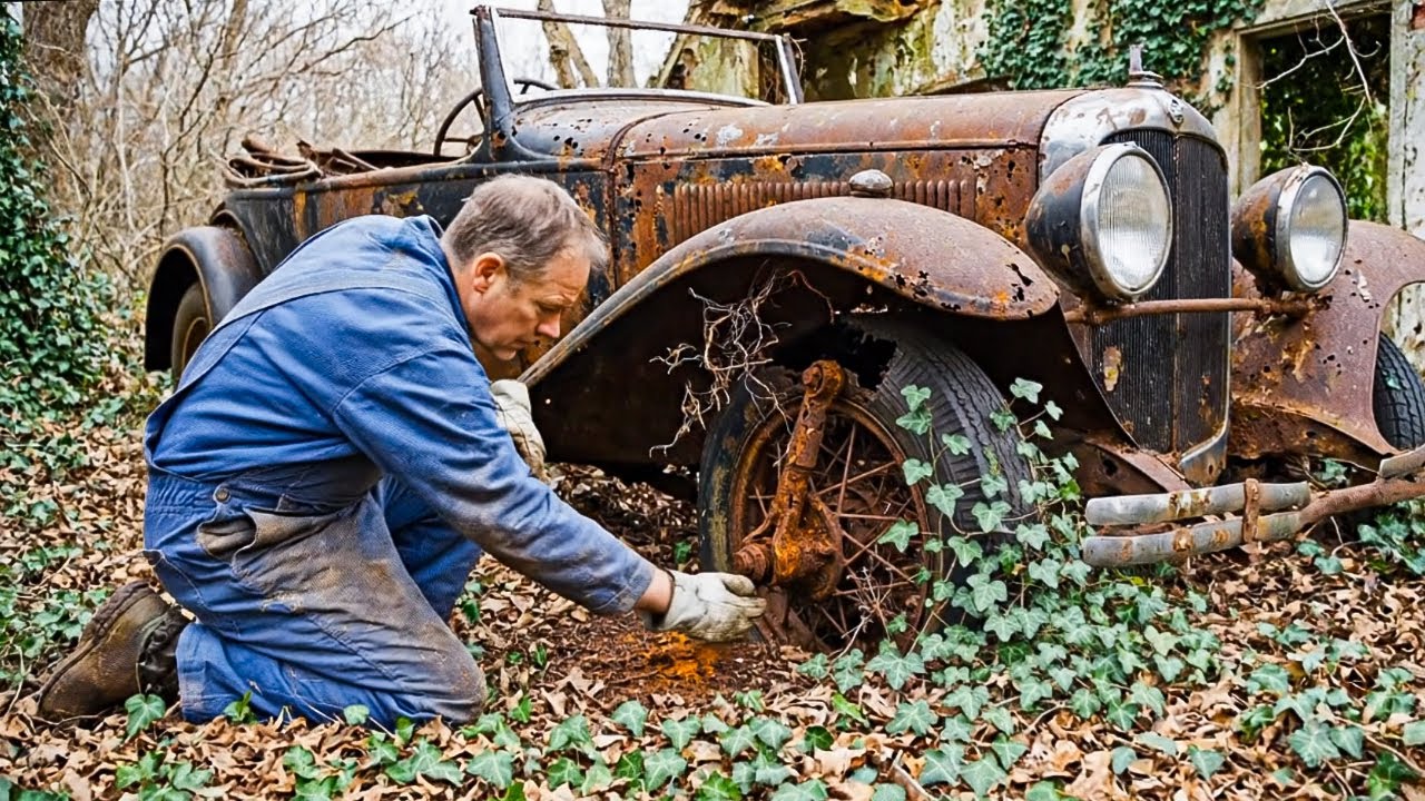 Forgotten 1935 Duesenberg SSJ — Abandoned for 60 Years Near a Broken House | Rust & Restoration