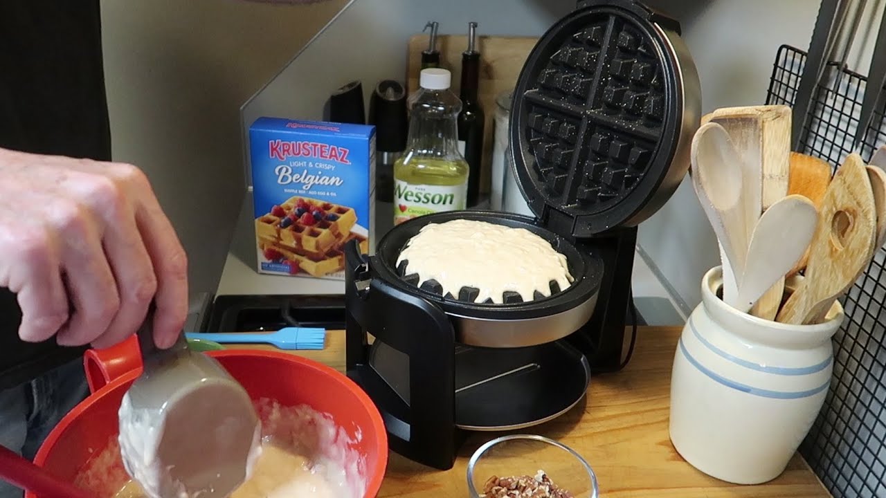 Вафли с пеканом и демонстрация работы вафельницы Cuisinart