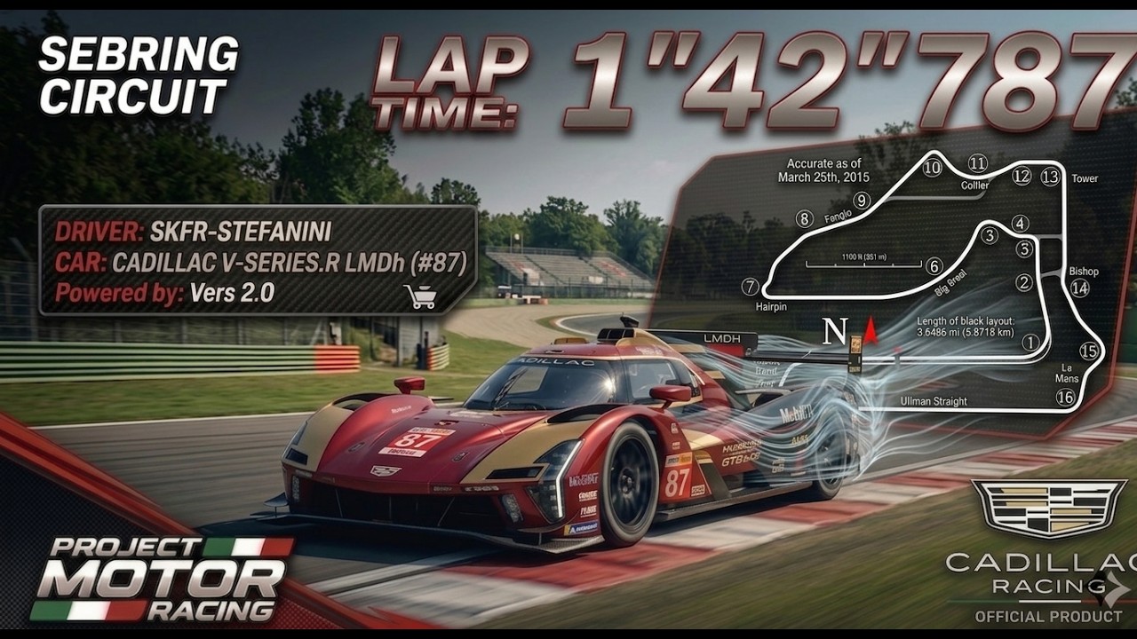PMR Hotlap | CADILLAC LMDH @ Sebring | 1’42”787 | PROJECT MOTOR RACING PS5