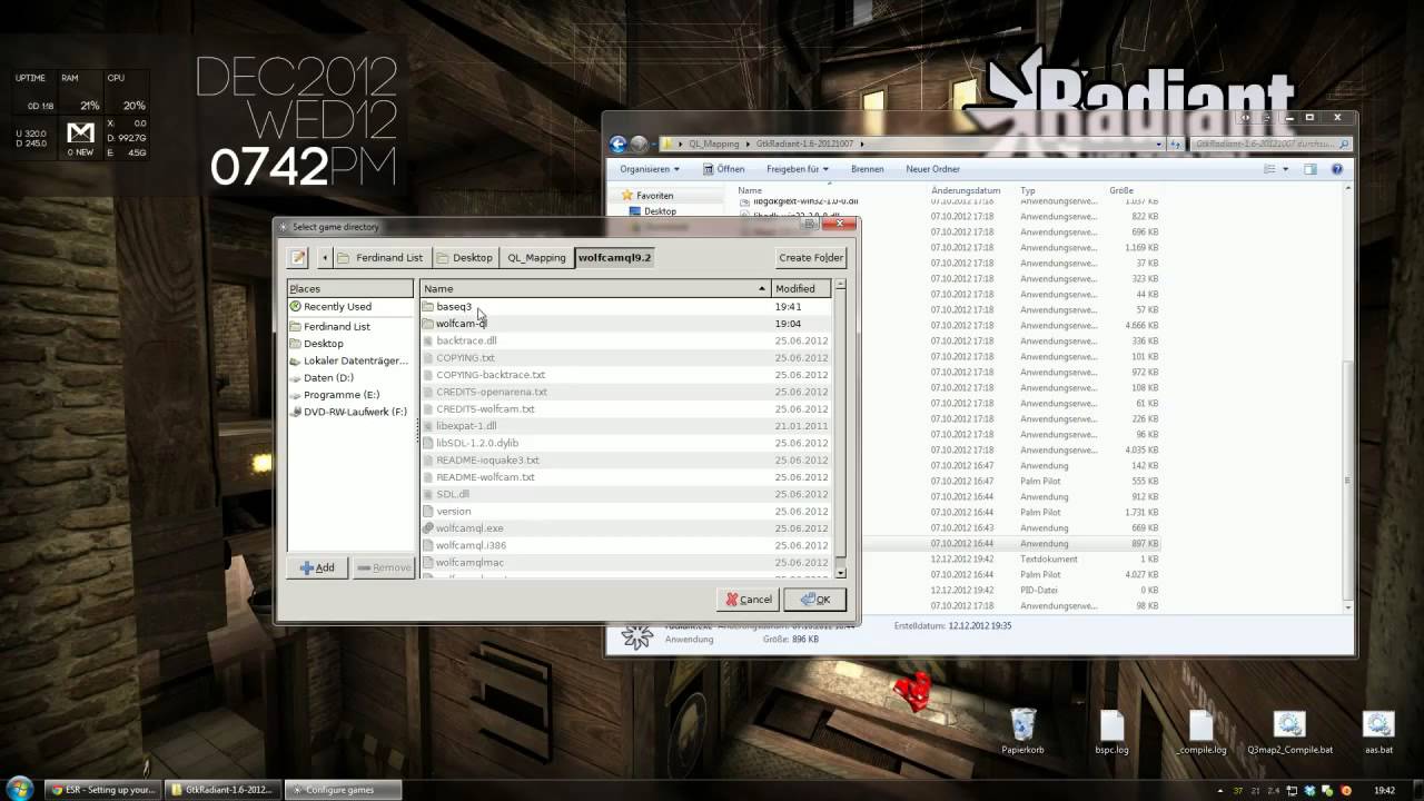 01 - Setting up your own QuakeLive mapping environment