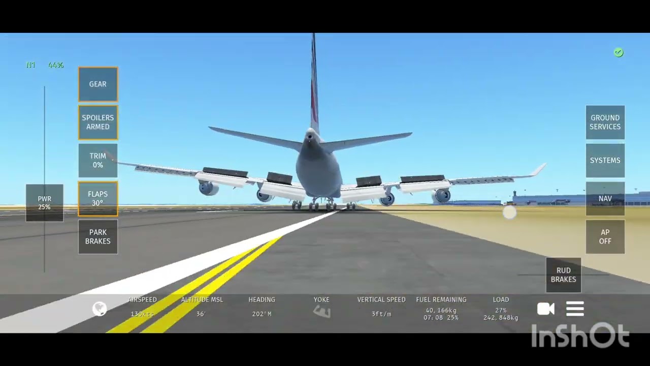Landing planes in infinite flights ✈️ 