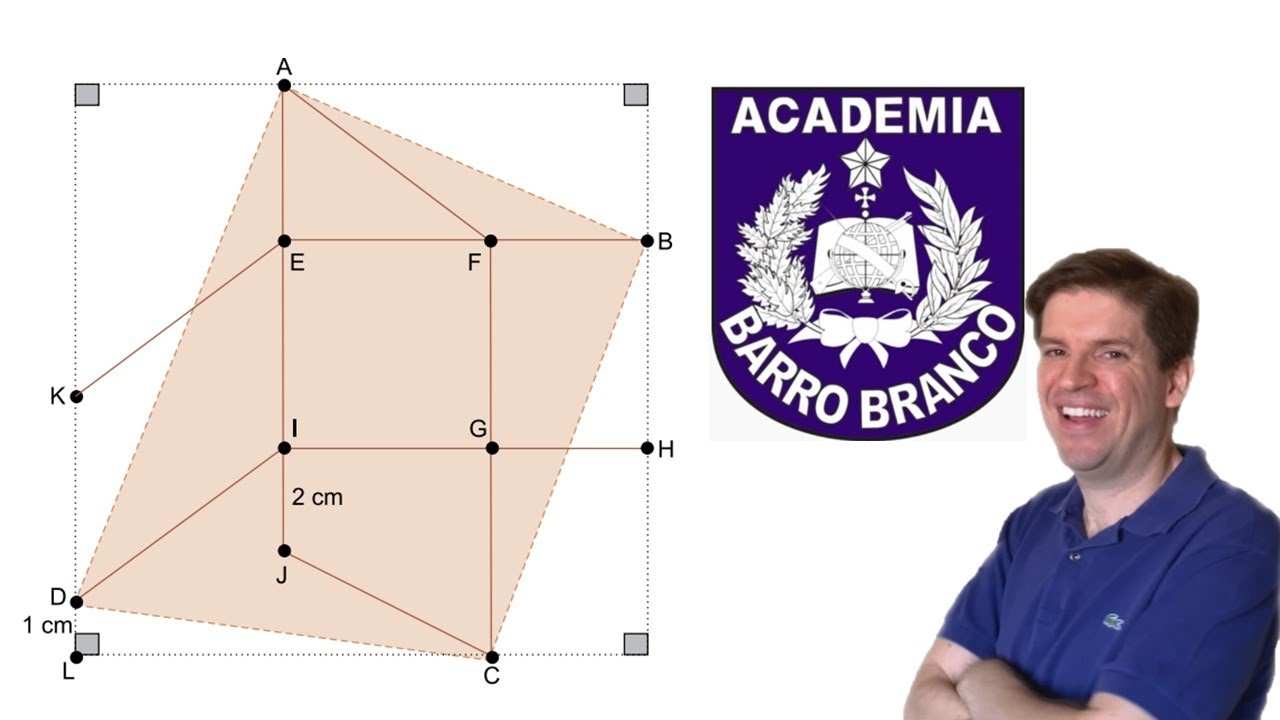 Na figura, o quadrado EFGI tem área 16 cm2. O triângulo AEF é retângulo em E e tem área 6 cm2; o