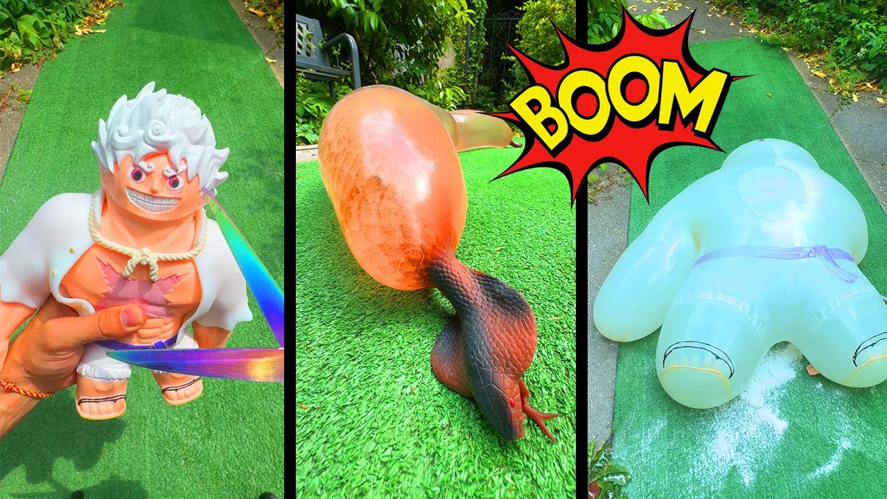 Inflating GIANT Toys with Water until BOOM💥