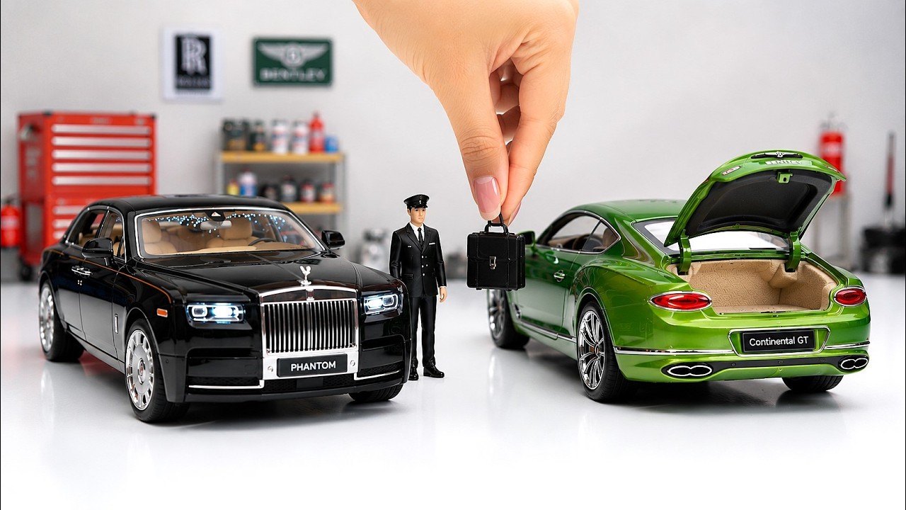 Unboxing the Rolls Royce Phantom Diecast with Starlight Roof 😍 | 1:24 Scale | Realistic Model Car