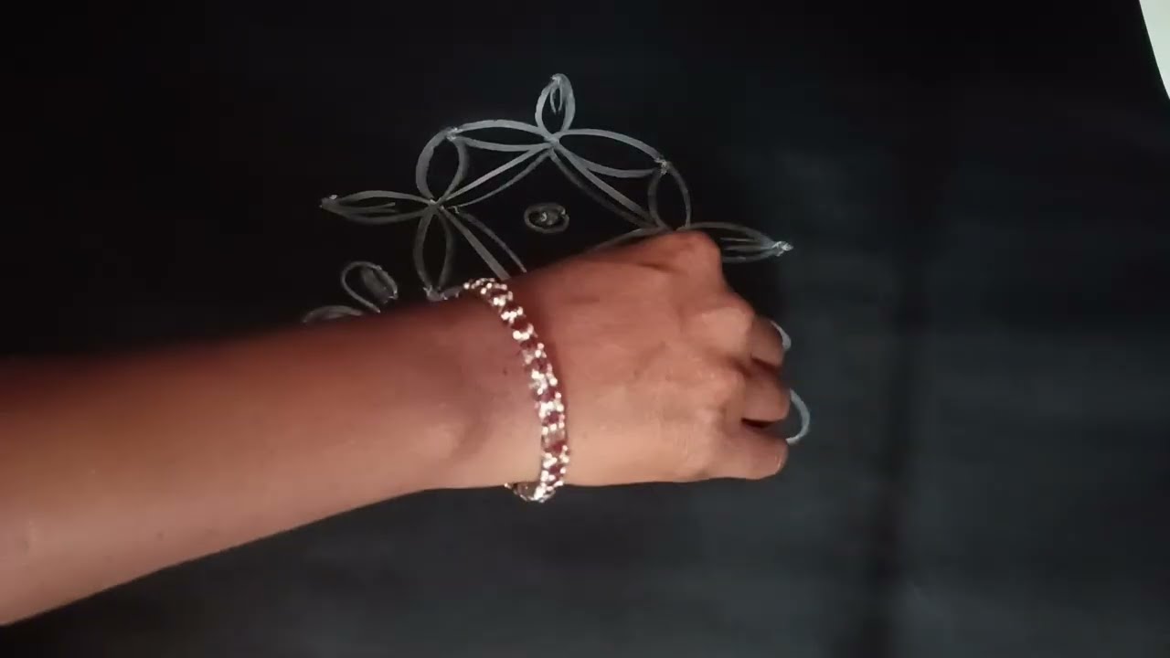 Daily simple muggulu||3×2dots muggulu🌺🌺 easy draw chinna muggulu🌺🌺#rangoli#muggulu#26#