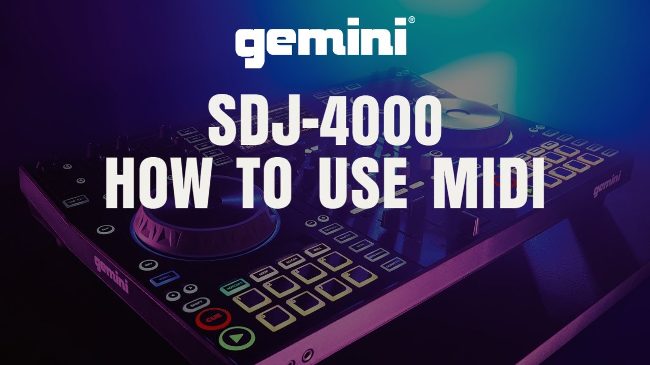 Gemini Sound SDJ-4000 Tutorial Series &ndash; MIDI