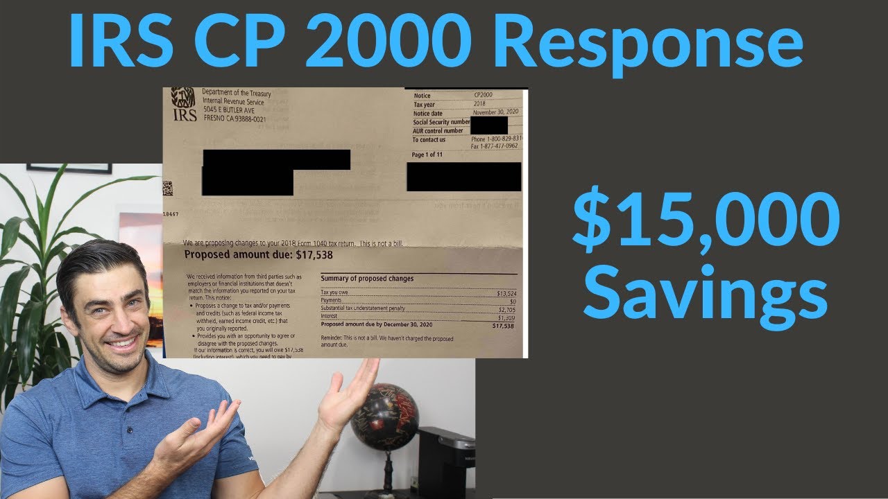 IRS CP 2000 Notice - Response Example - Stocks