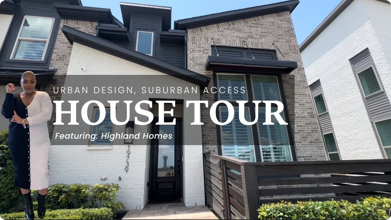 New Two Story Modern & Affordable Townhome In Cypress, Tx! | Highland Homes | Texas Home Tours