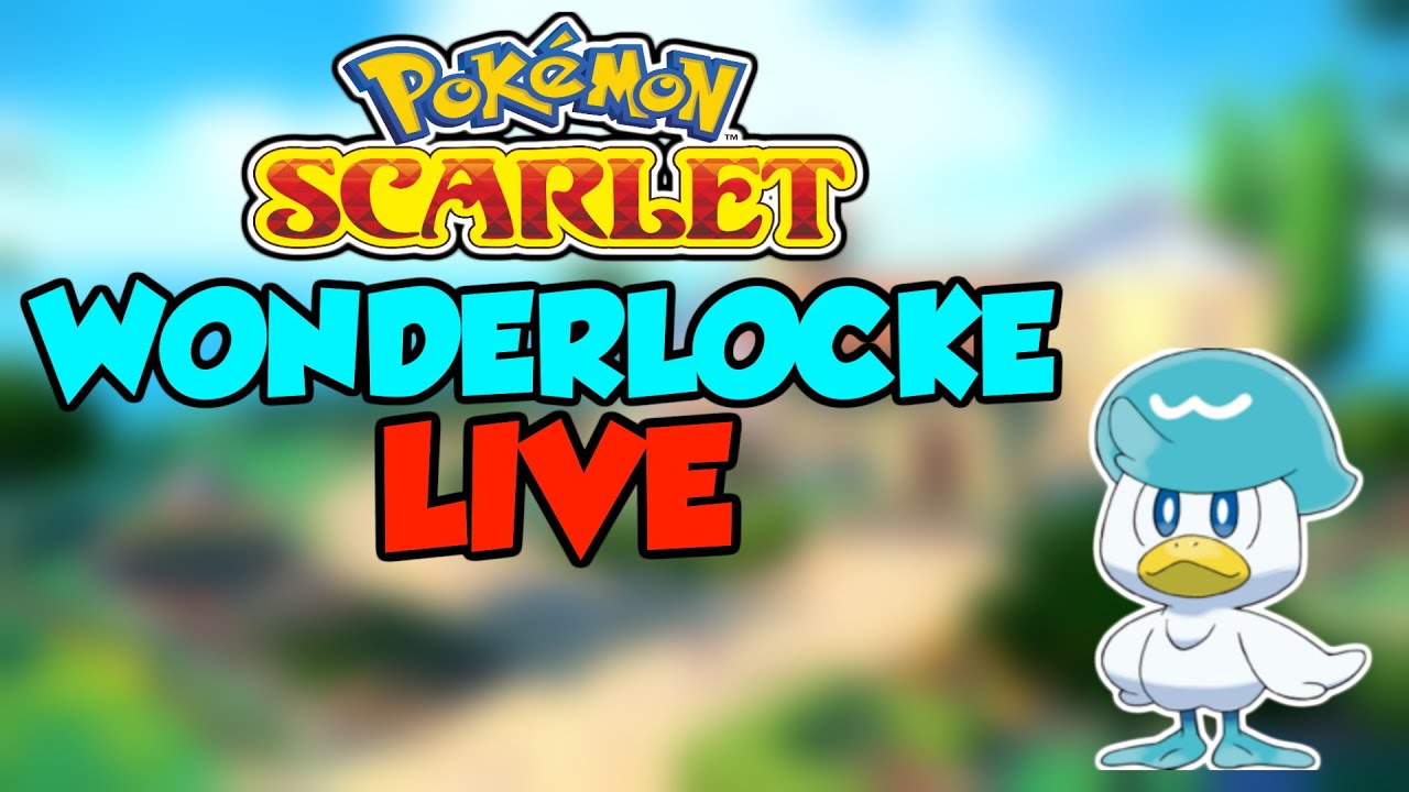 Pokemon Scarlet Wonderlocke Nuzlocke LIVE - Attempt 1 - Stream 1