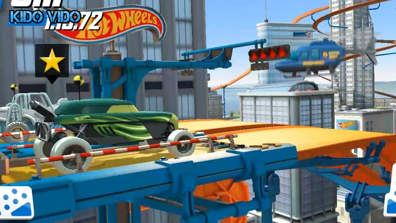 Крутые гонки Hot Wheels в игре Race Off. Рекорд и мёртвая петля на трассе. Детская игра с машинками.