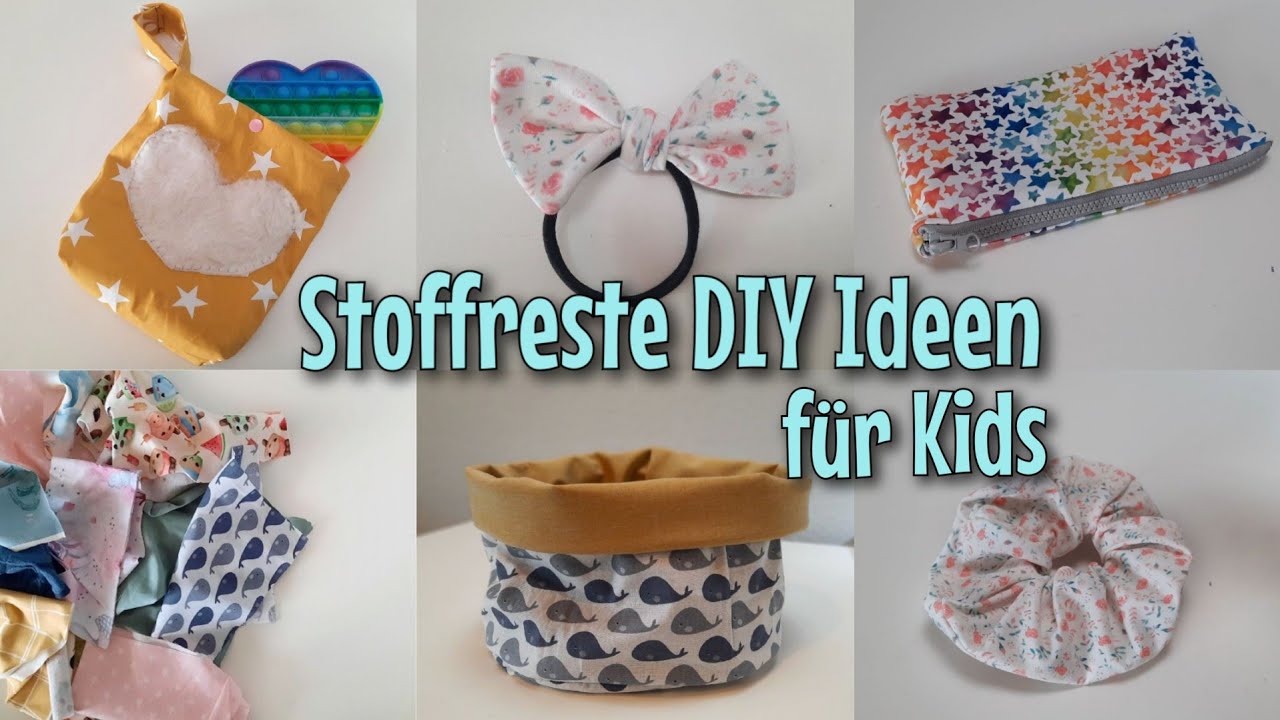 5 DIY Geschenkideen für Kinder - mit Stoffreste - Nähen OHNE Schnittmuster - Anfänger - Nähtinchen