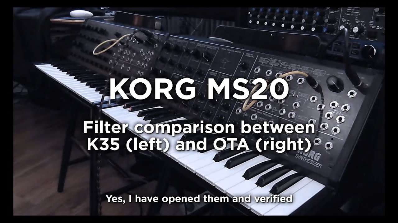MS20 Filter Comparison K35 vs OTA