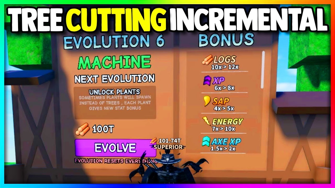 Я стал ПРОФИ в игре Roblox Tree Cutting Incremental...