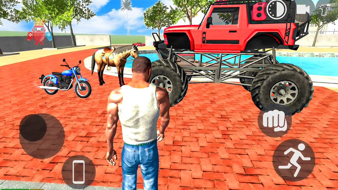 Indian Monster Truck and Horse Driving Simulator - Helicopter and Bikes Driving - Android Gameplay