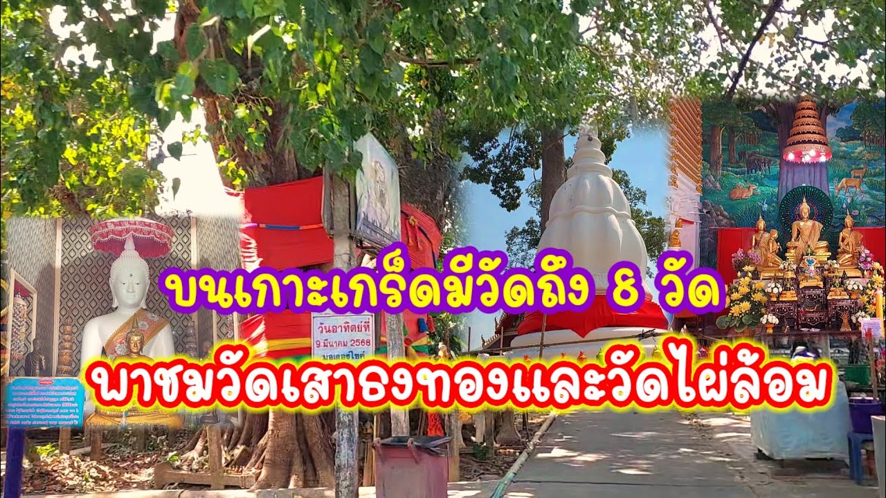 เดินชมพาสักการะ วัดบนเกาะเกร็ด วัดเสาธงทอง วัดไผ่ล้อม 