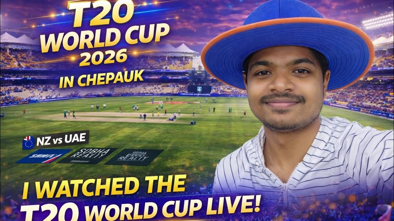 T20 World Cup 2026 | NZ vs UAE Live from Chepauk 🔥