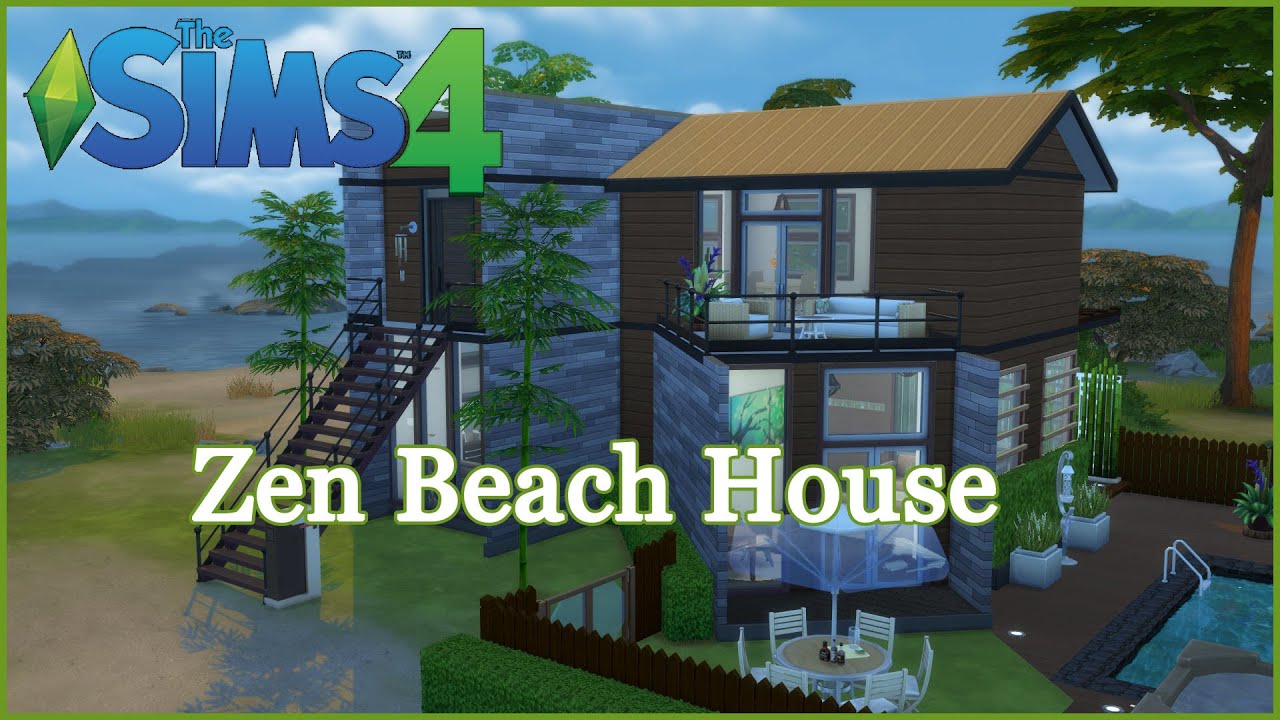 The Sims 4 - Zen Beach No CC(House Build)